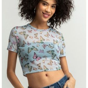 Tilly’s Full Tilt Butterfly Women’s Mesh Tee